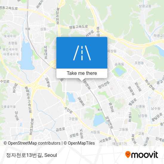 정자천로13번길 map