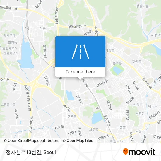 정자천로13번길 map