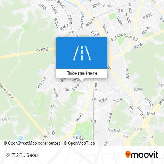 쟁골2길 map