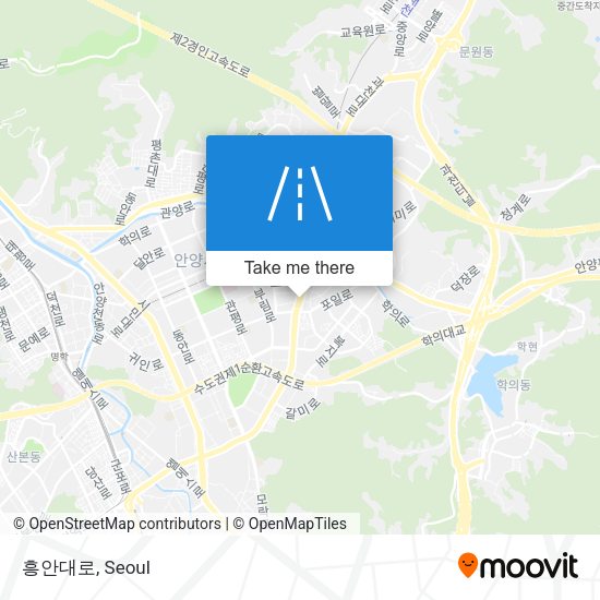 흥안대로 map