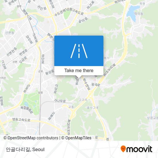안골다리길 map
