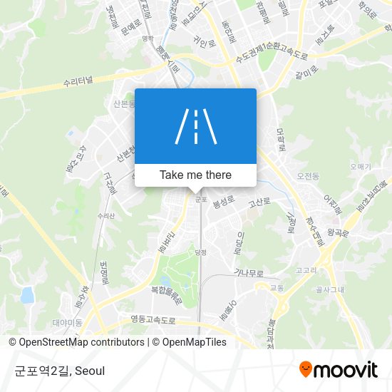 군포역2길 map
