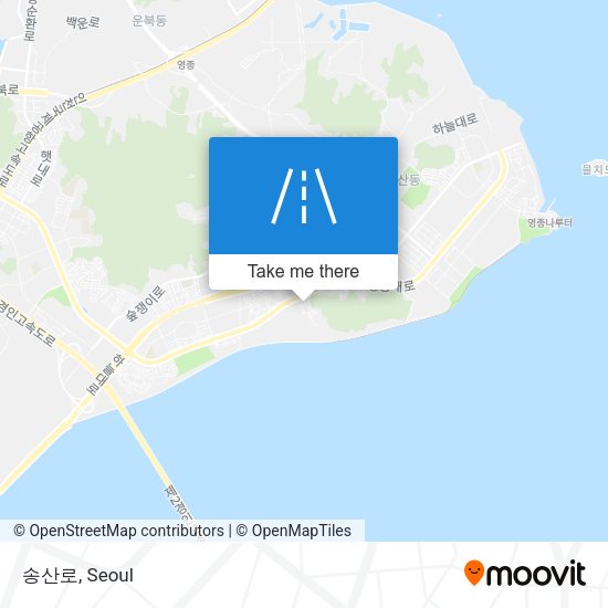 송산로 map
