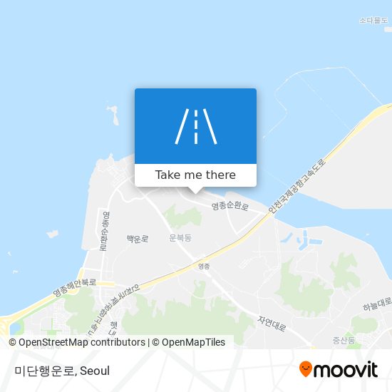미단행운로 map