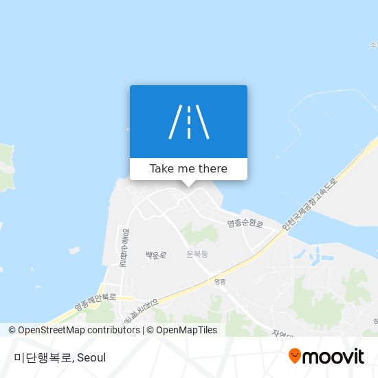 미단행복로 map