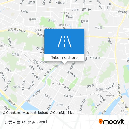 남동서로330번길 map