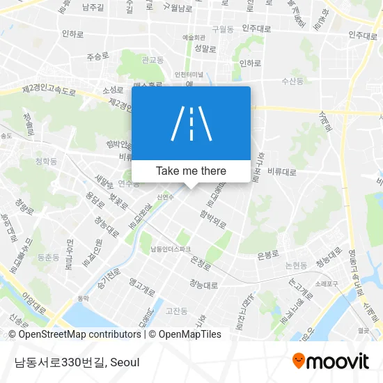 남동서로330번길 map