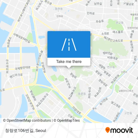 청량로106번길 map
