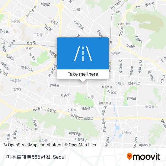 미추홀대로586번길 map