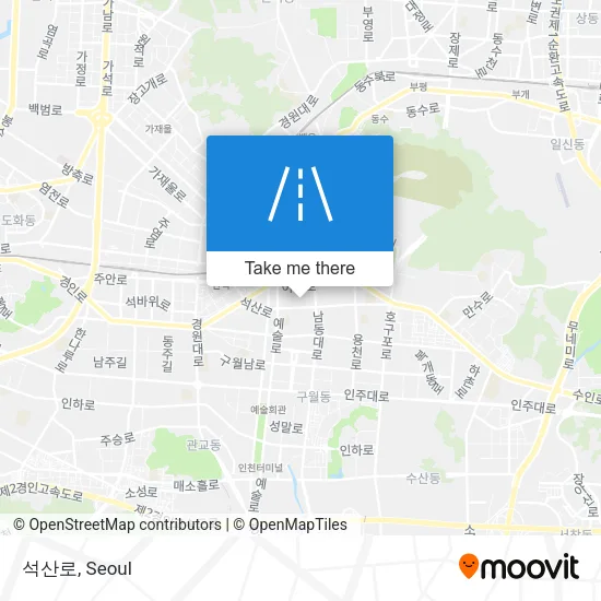 석산로 map