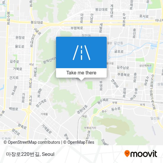 마장로220번길 map