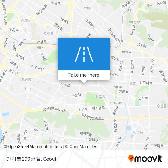 인하로299번길 map