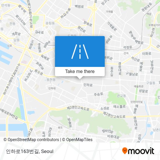 인하로163번길 map