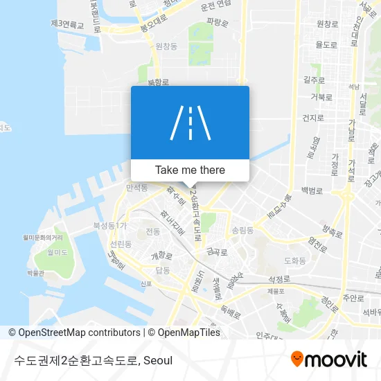 수도권제2순환고속도로 map