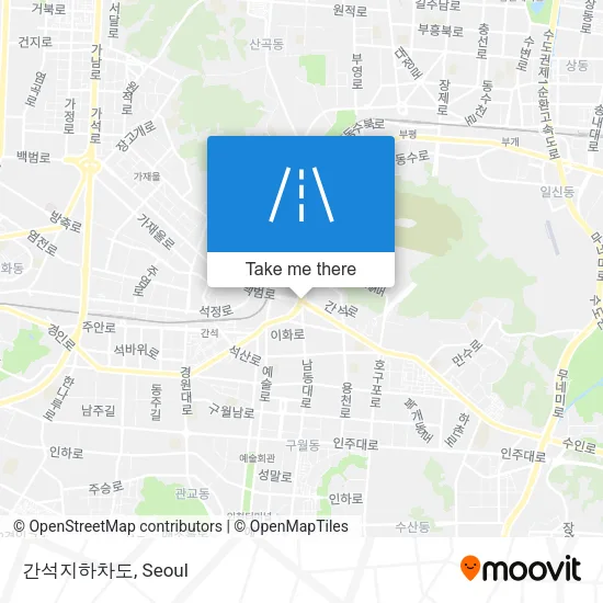간석지하차도 map