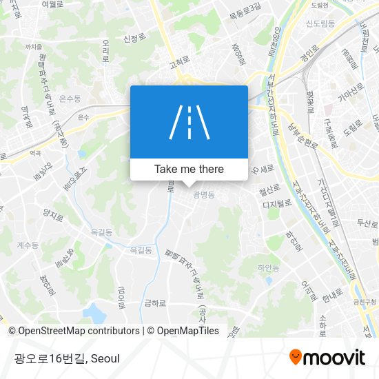 광오로16번길 map