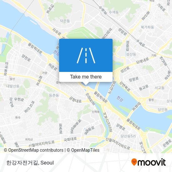 한강자전거길 map