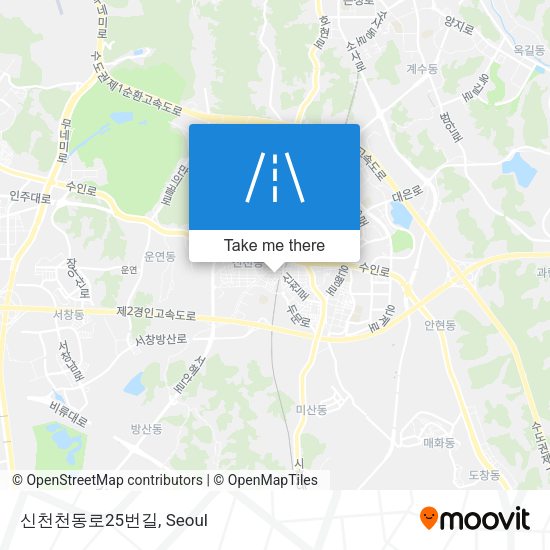 신천천동로25번길 map