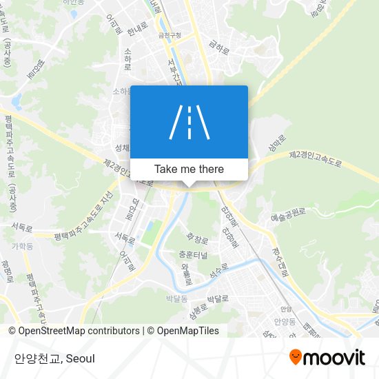 안양천교 map