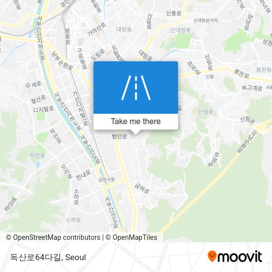 독산로64다길 map