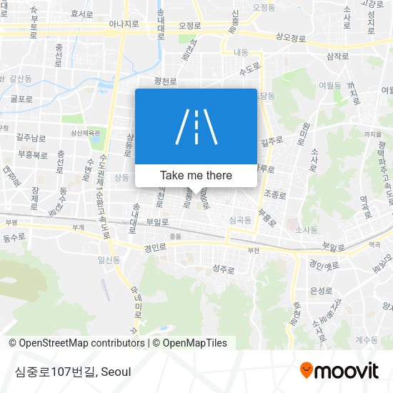 심중로107번길 map