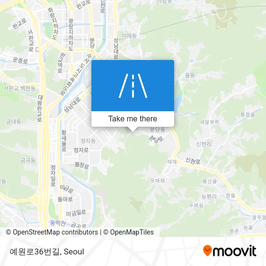 예원로36번길 map