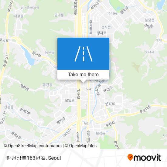 탄천상로163번길 map