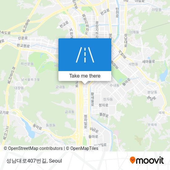성남대로407번길 map