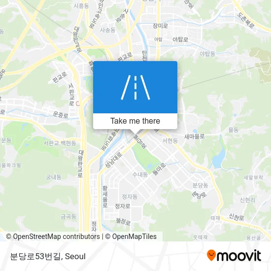 분당로53번길 map