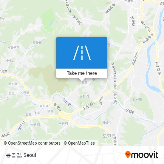봉골길 map