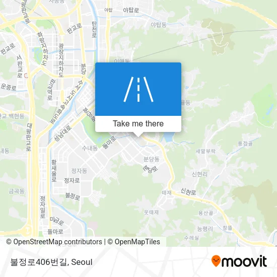 불정로406번길 map