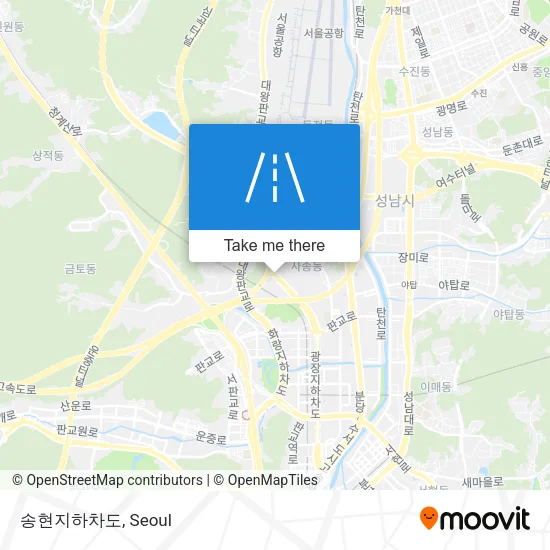 송현지하차도 map