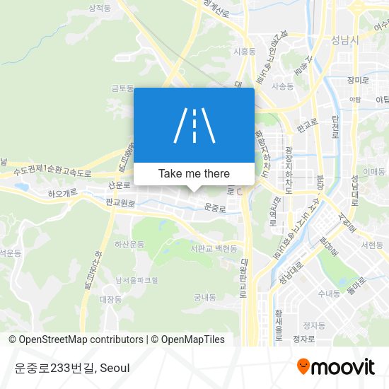 운중로233번길 map