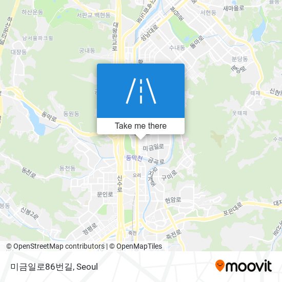 미금일로86번길 map