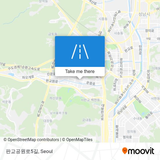 판교공원로5길 map