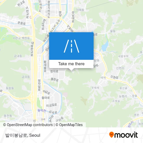 발이봉남로 map