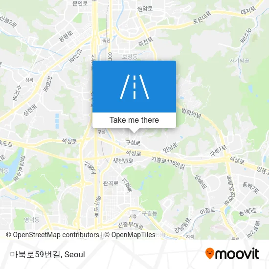 마북로59번길 map