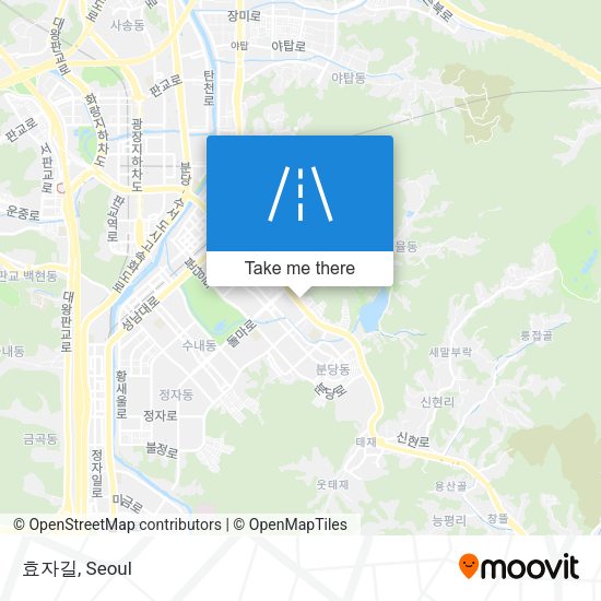 효자길 map