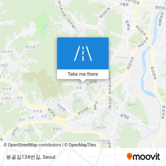 봉골길134번길 map