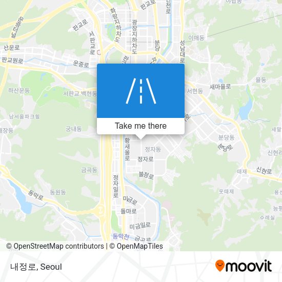 내정로 map