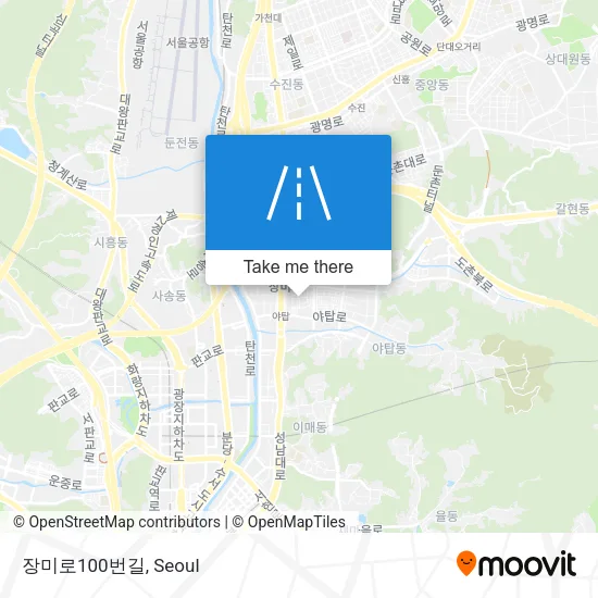 장미로100번길 map