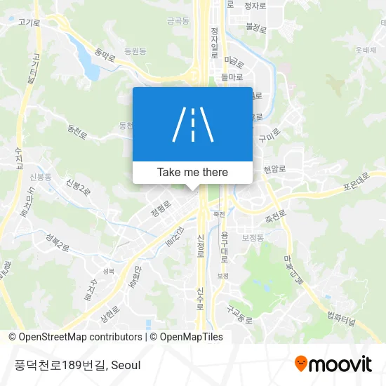풍덕천로189번길 map