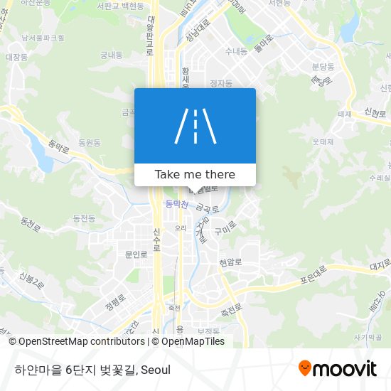 하얀마을 6단지 벚꽃길 map