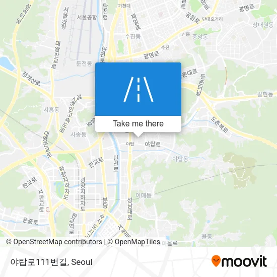 야탑로111번길 map