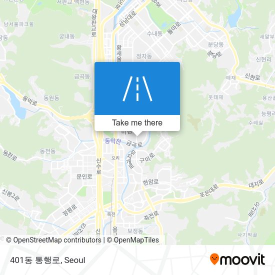 401동 통행로 map