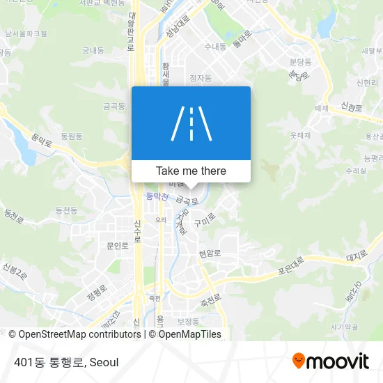 401동 통행로 map