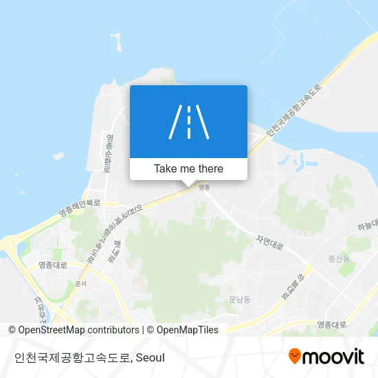 인천국제공항고속도로 map