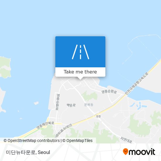 미단뉴타운로 map