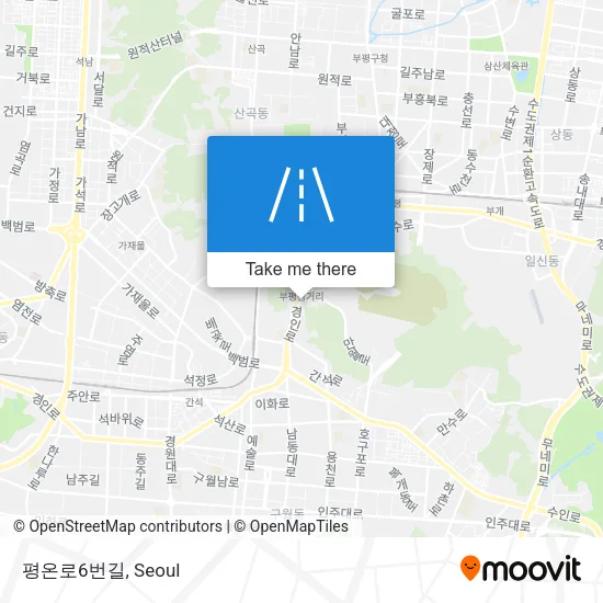 평온로6번길 map