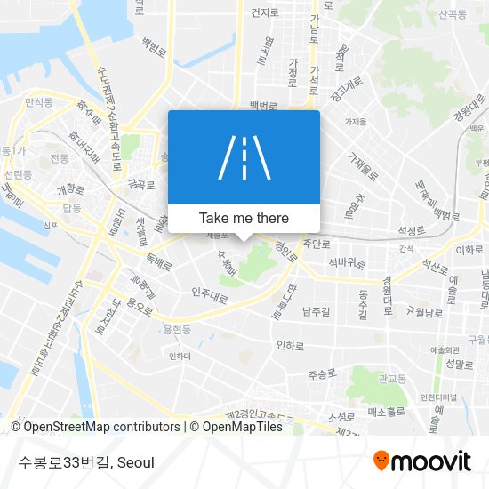 수봉로33번길 map